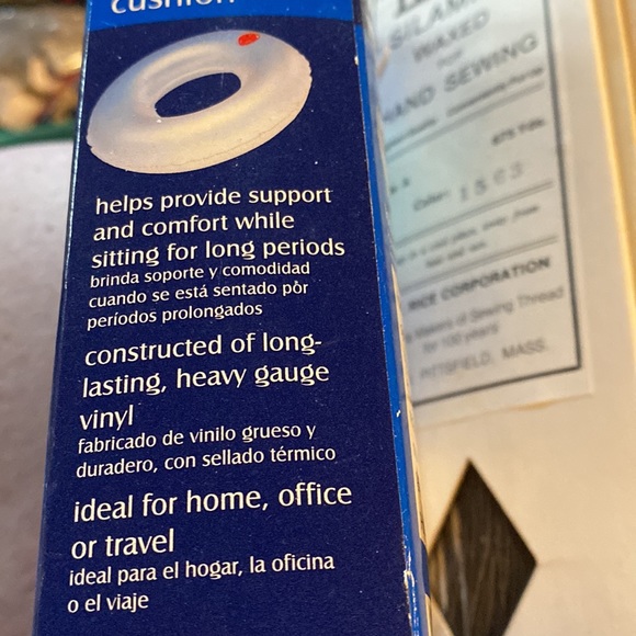 NEW Carex Health Medical Inflatable Ring Cushion Rubber For home office travel - Picture 2 of 9